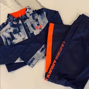Boys Under Armour Half Zip Pullover and Pants